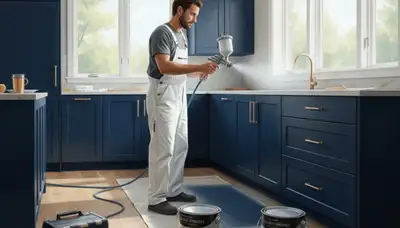 Cabinet painting in Albany, NY for kitchens and bathrooms by Albany Paint Pros