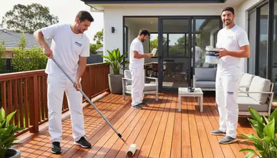 Deck painting in Albany, NY by Albany Paint Pros for durable, weather-resistant protection