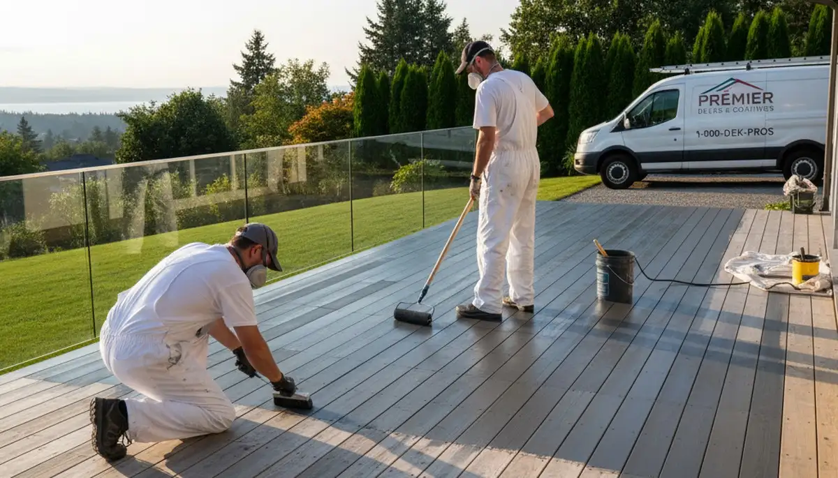 Deck painting service in Albany, NY by Albany Paint Pros for durable outdoor wood protection