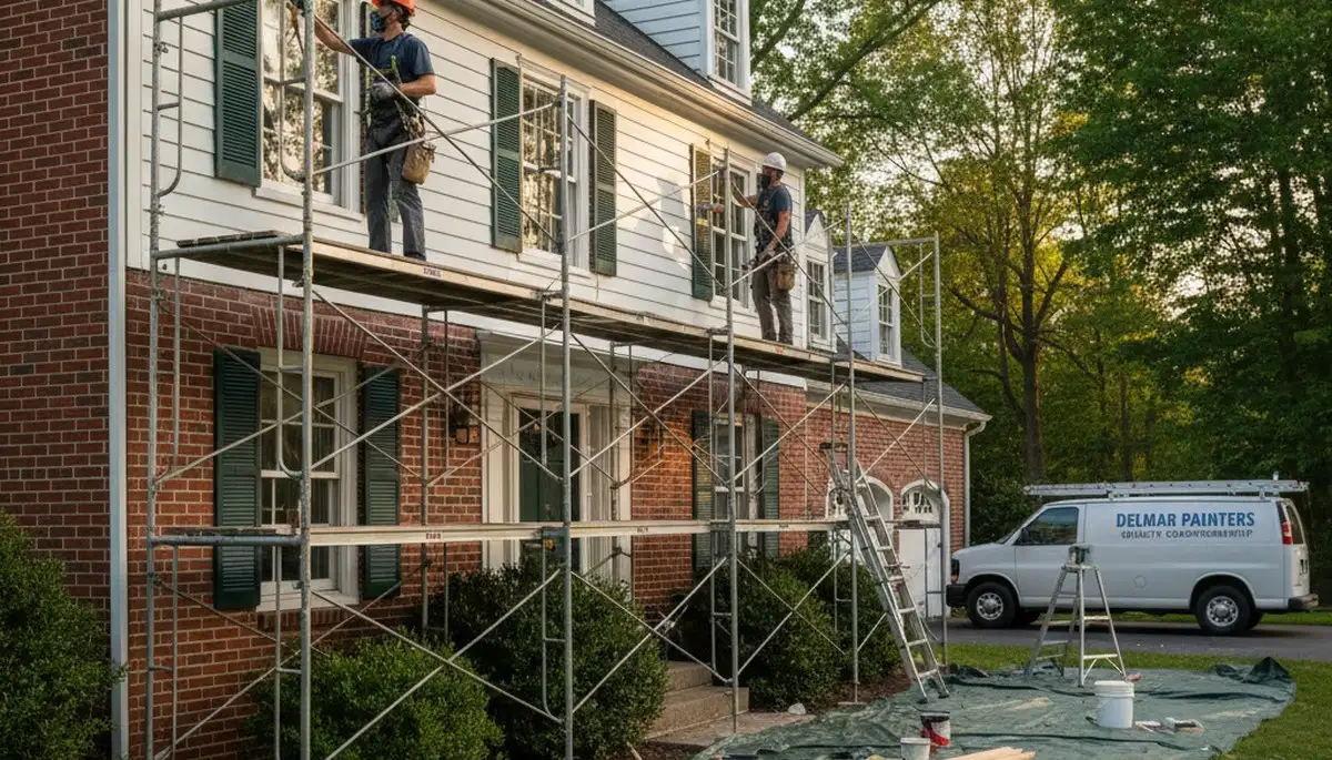 Albany, NY painting contractor completing professional interior painting for a local home