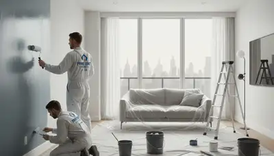 Interior house painting in Albany, NY by Albany Paint Pros for clean, lasting wall finishes