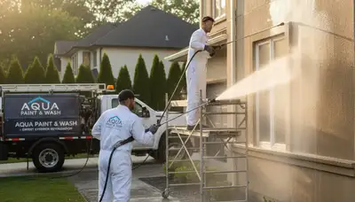 Albany, NY pressure cleaning service for siding, concrete, decks, and walkways by Albany Paint Pros