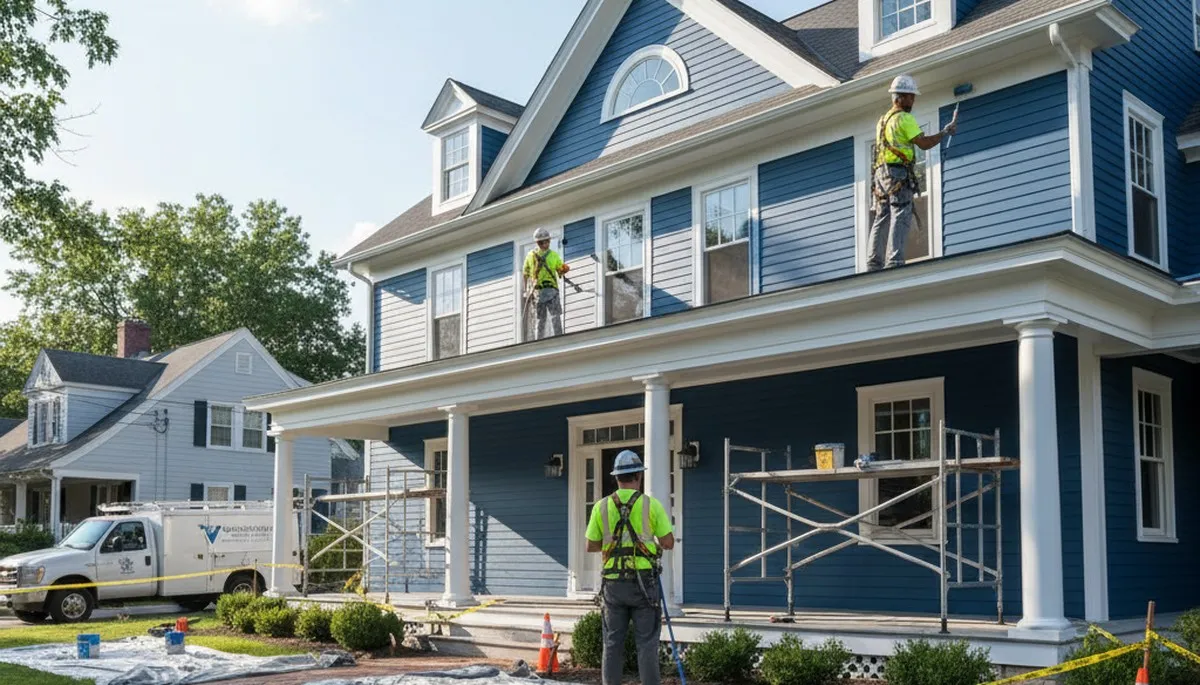 Painting crew in Albany, NY providing residential and commercial painting services