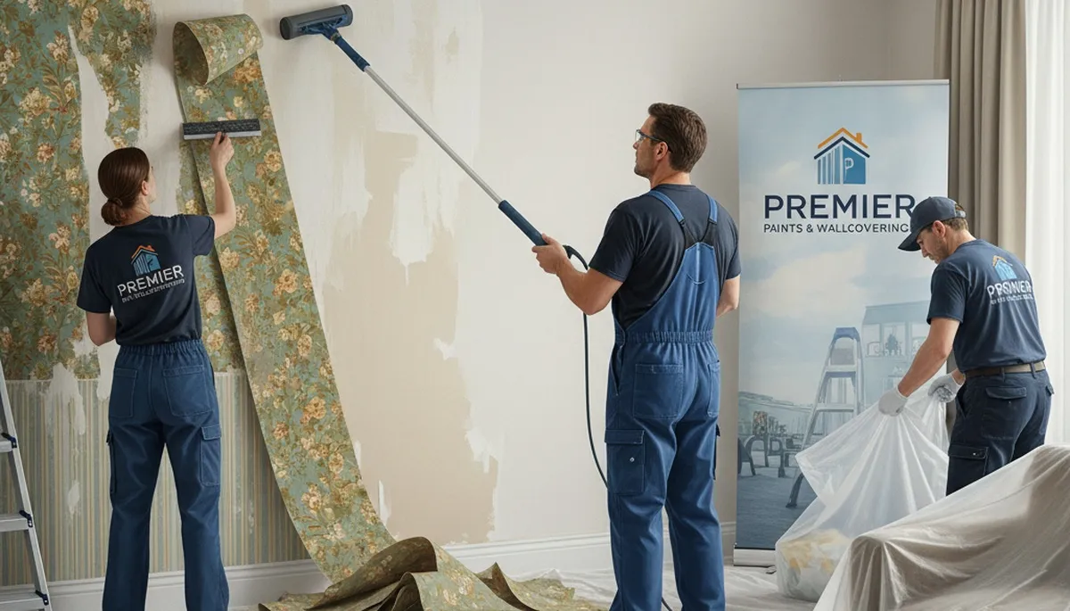 Wallpaper removal service in Albany, NY, preparing walls for painting by Albany Paint Pros